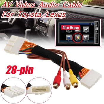28-контактный AV-видео-аудиокабель для головных устройств Toyota/ Lexus Touch 2 и Entune Monitors