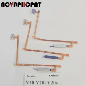 Novaphopat для Vivo Y20 Y20i Y20S Touch ID Сканер отпечатков пальцев Кнопка возврата Домой Гибкий кабель Лента