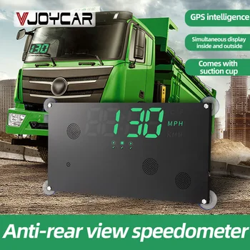 Vjoycar Вид Сзади GPS HUD Защита От Задних Тормозов GPS Интеллектуальный Спидометр Автомобильный Внутренний Внешний Дисплей с Присоской Универсальный