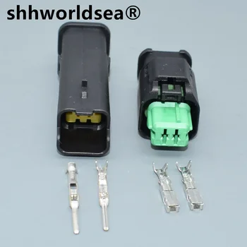 shhworldsea 2 Pin 1801175-5 Гнездо Вентилятора двигателя, Штекер датчика температуры воды, Термостат, Коннектор Автомобильный для BMW MINI