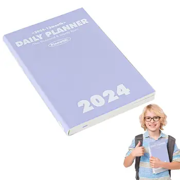 Записная книжка на 2024 год, расписание на весь год, ежедневник и временная шкала Libertas, еженедельный план, эффективность Школьного офиса