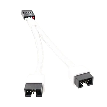 Мини-USB 9-контактный кабель для передачи данных, экранированный 9-контактный кабель-разветвитель USB 2.0 длиной 15 см, прямая поставка