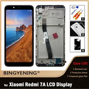 Оригинал для Xiaomi Redmi 7A ЖК-дисплей с сенсорным экраном и цифровым преобразователем в сборе для 5,45 ‘телефона Xiaomi Redmi 7a с рамкой