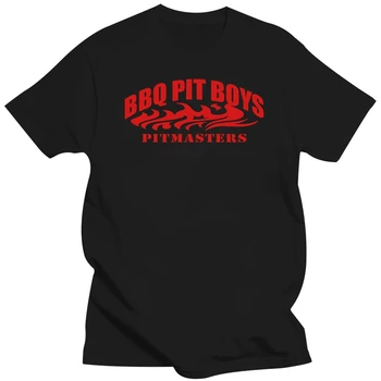 Футболка с официальным логотипом Bbq Pit Boys Pitmasters, Стандартный Дышащий Костюм С Коротким Рукавом, Трикотажная Рубашка Европейского Размера S-5xl